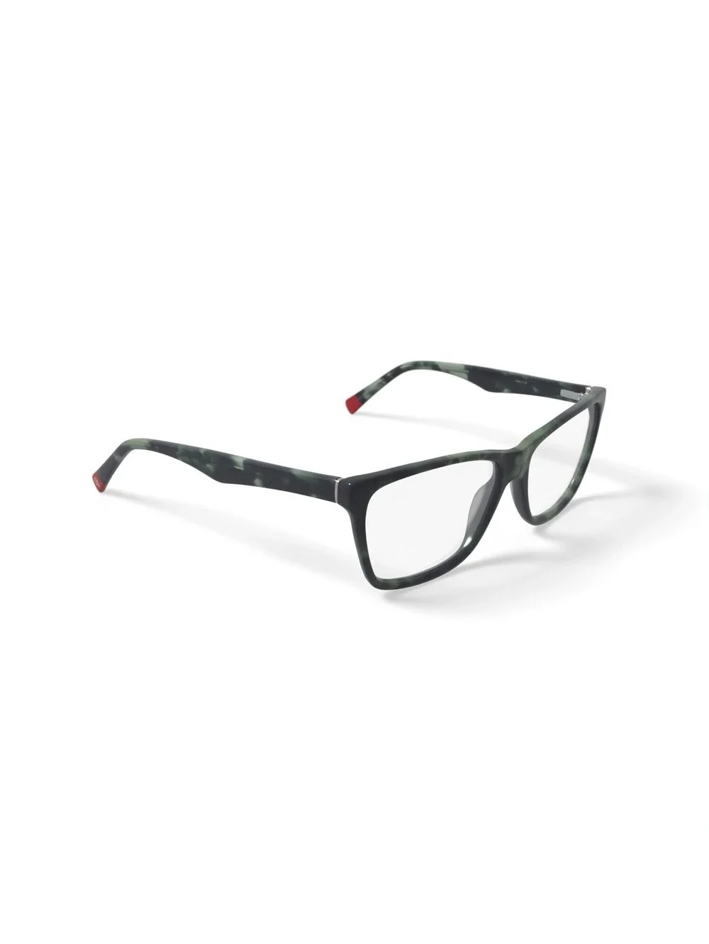 Christian Siriano Women's Jenna Square Prescription Eyeglasses, Green Tortoise